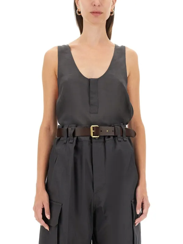 Saint Laurent TANK TOP "HENLEY" sold by Siebentaschen