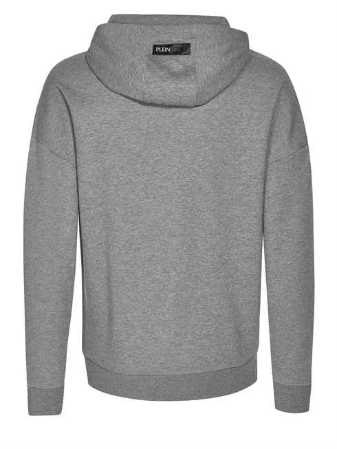 Plein Sport Grey Hoodie with Tiger Print Sweatshirt sold by Siebentaschen product image thumbnail 2