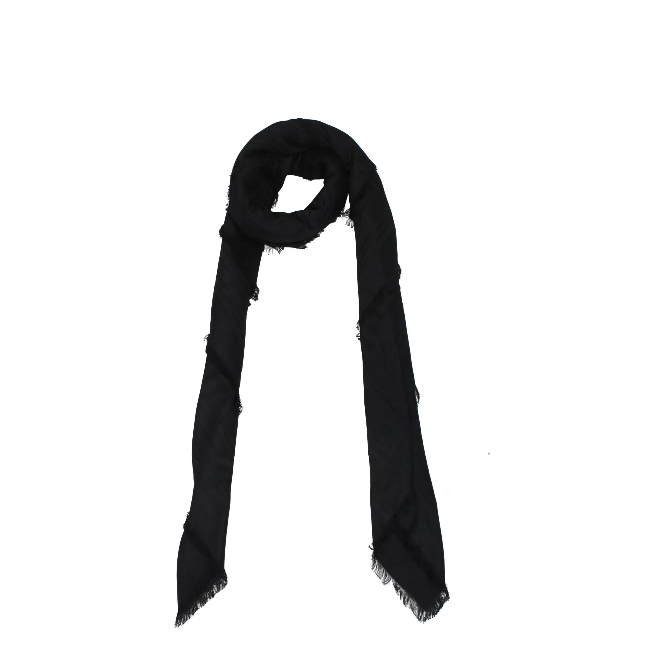 Balmain Black Viscose Foulard sold by Siebentaschen