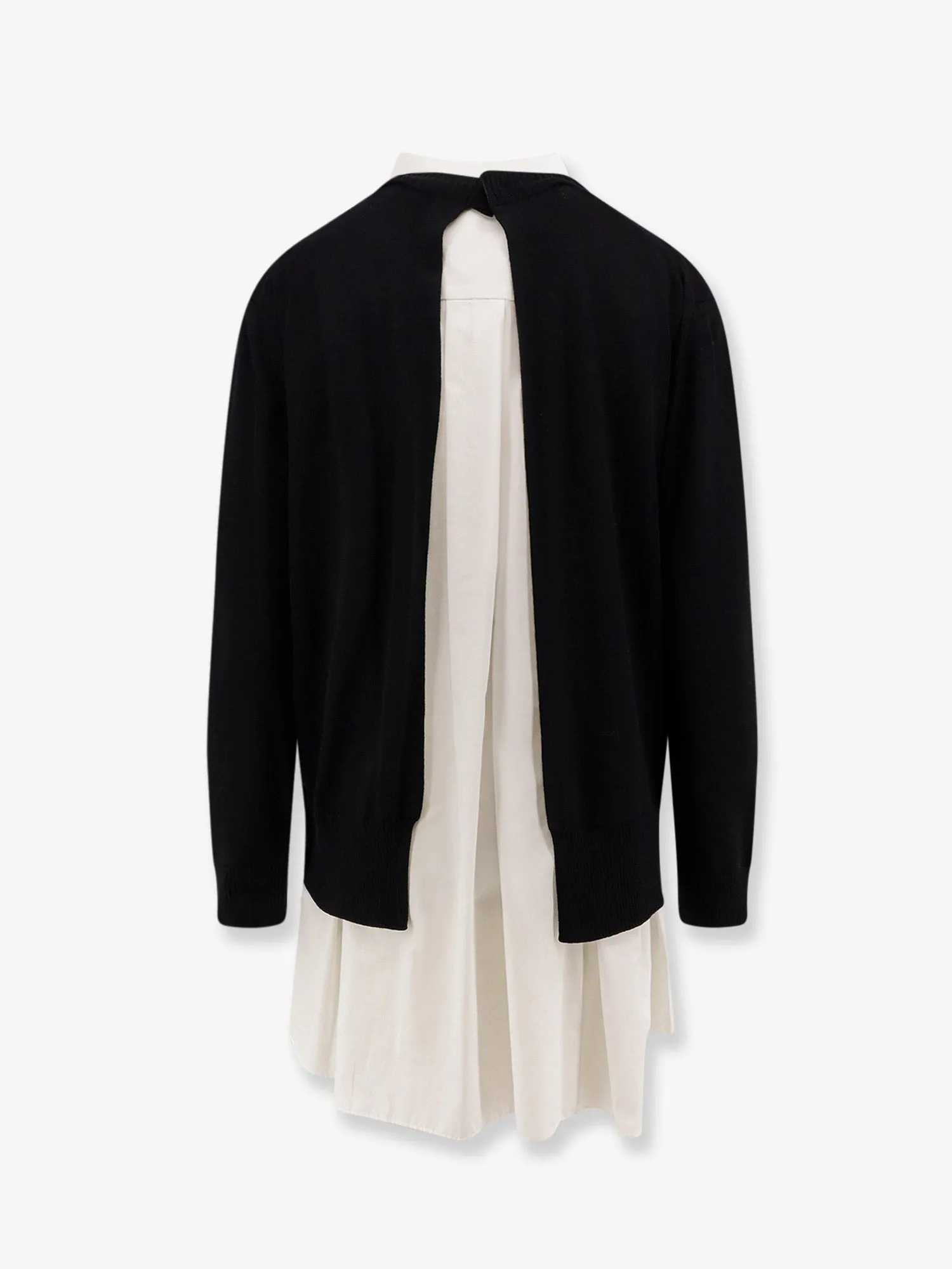 SACAI Cotton popeline and knit short dress sold by Siebentaschen product image thumbnail 5