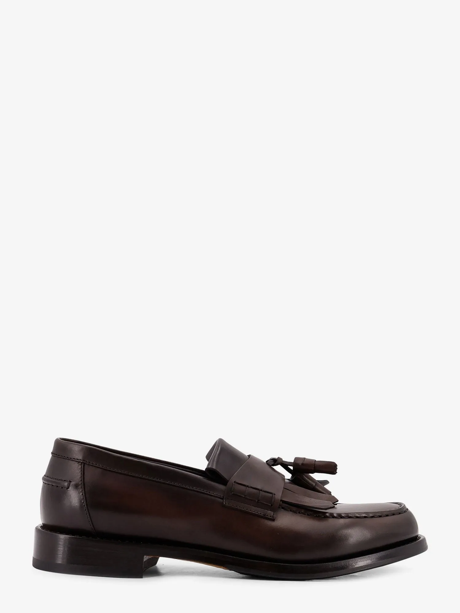 Doucal'S Leather loafers with tassels sold by Siebentaschen