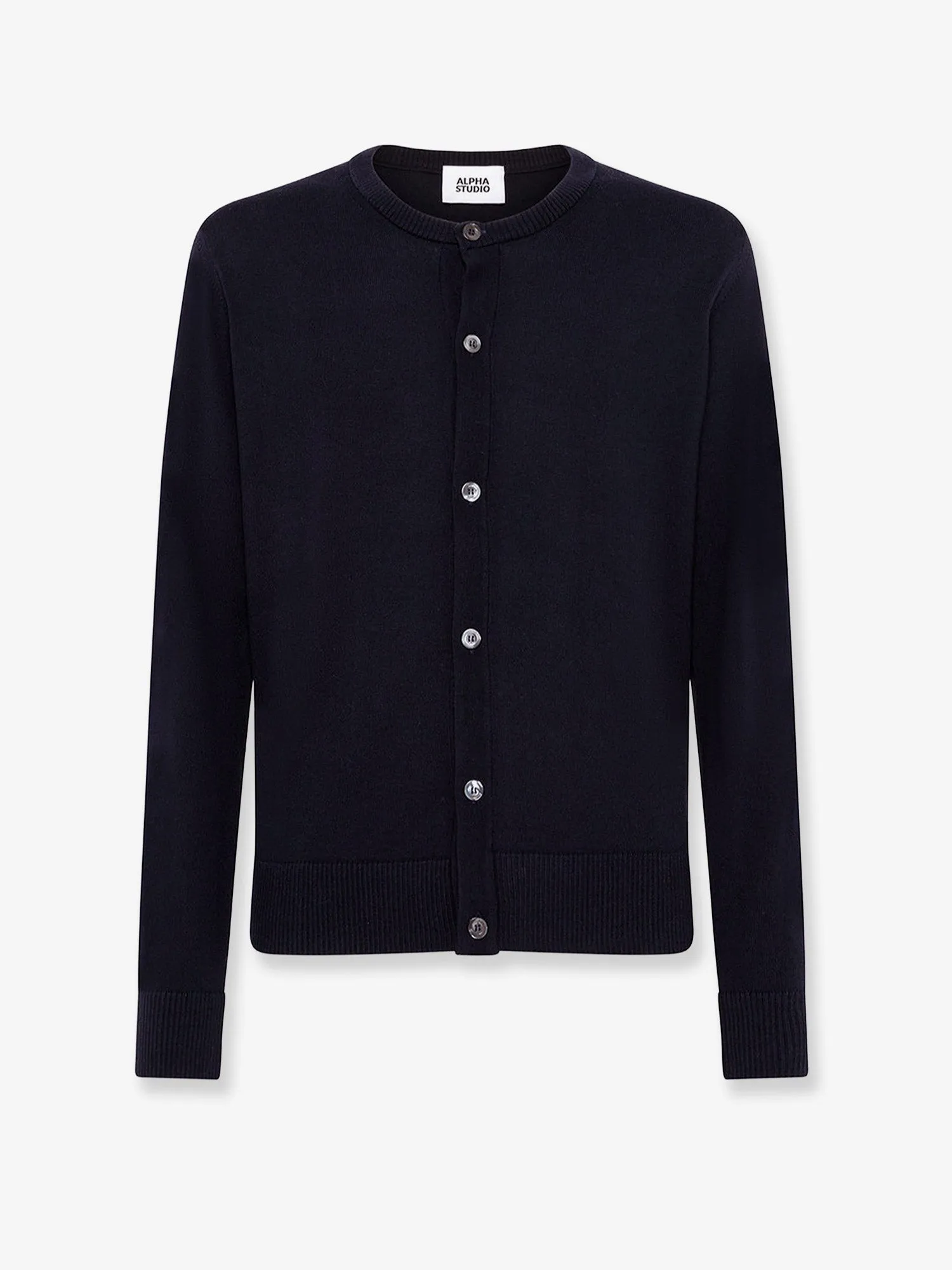 ALPHA-STUDIO Wool cardigan sold by Siebentaschen