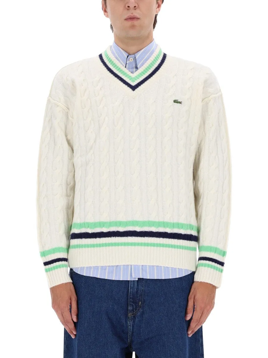 Lacoste CABLE-KNIT SWEATER sold by Siebentaschen