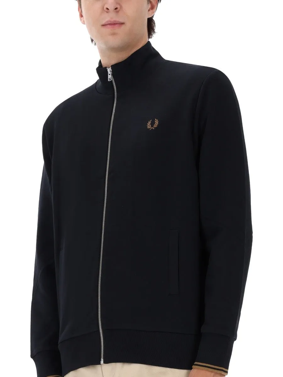 FRED PERRY ZIPPERED SWEATSHIRT WITH LOGO sold by Siebentaschen product image thumbnail 4