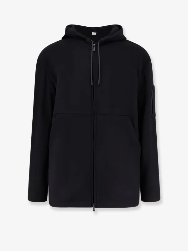 Hevo Grottaverde virgin wool blend coat sold by Siebentaschen