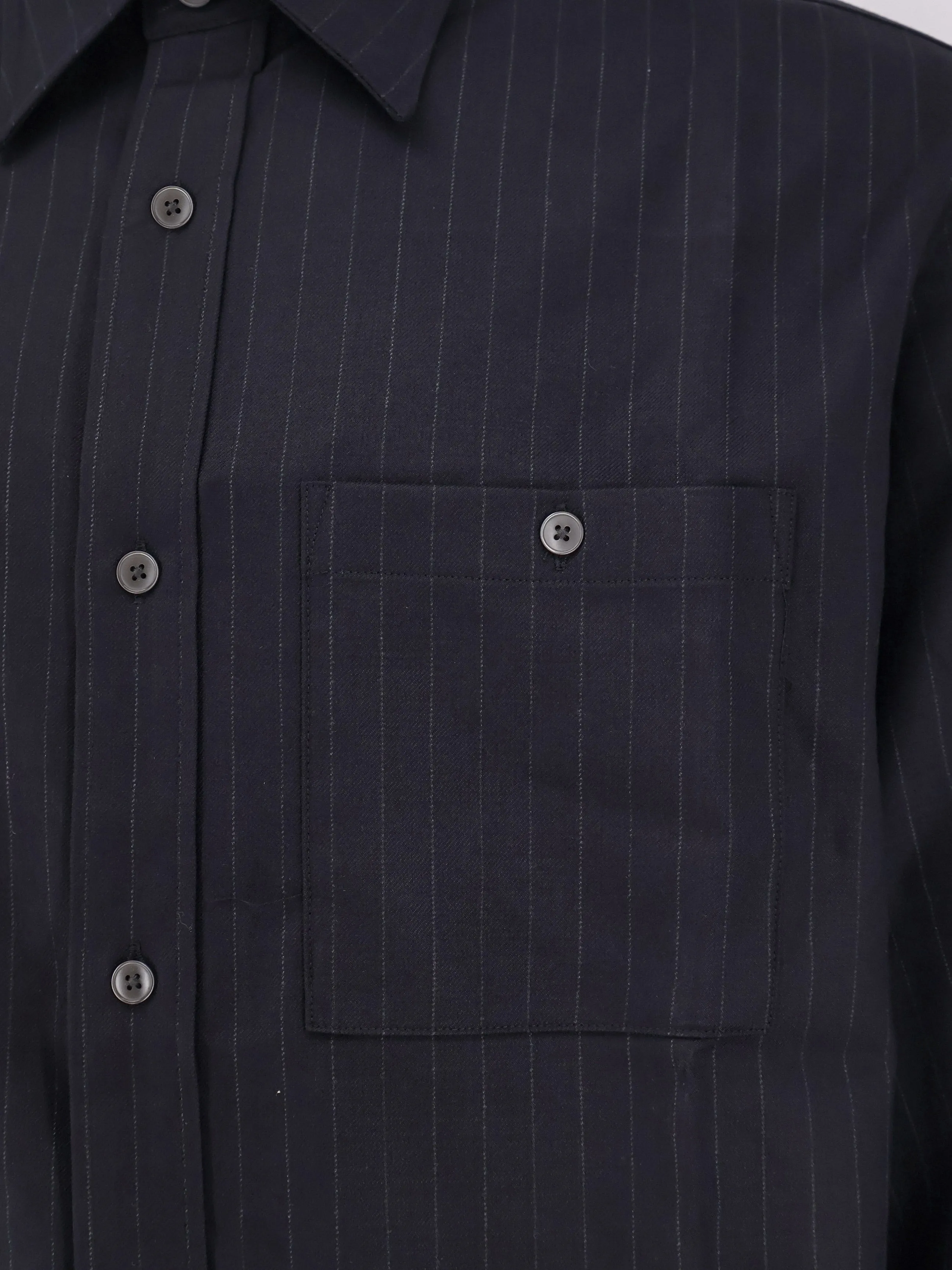 TONYWACK Wool blend striped shirt sold by Siebentaschen product image thumbnail 3