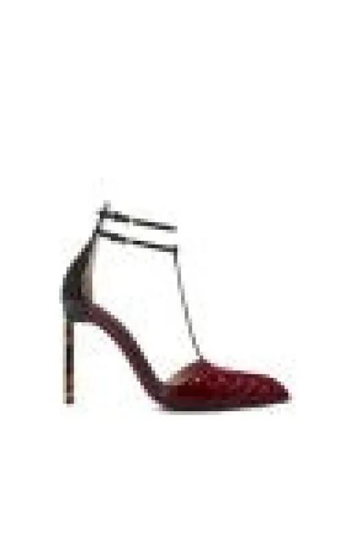 TOM FORD Python-effect leather pumps sold by Siebentaschen