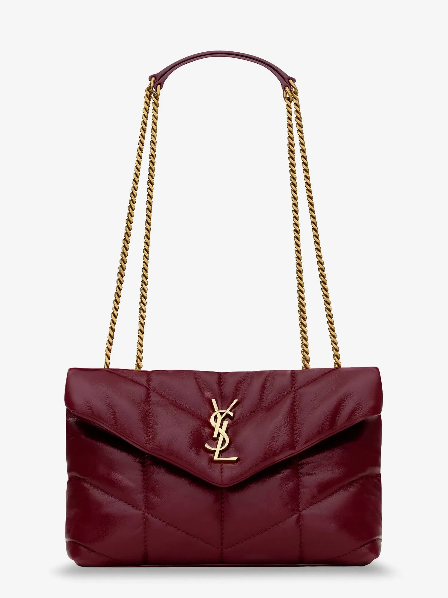 Saint Laurent Loulou Puffer Toy matelassé leather shoulder bag sold by Siebentaschen
