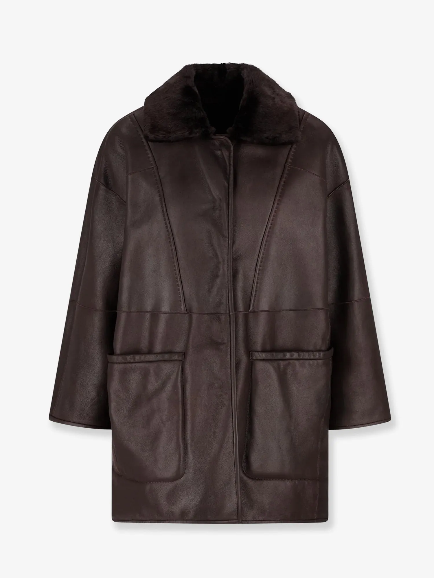 Max Mara Pirenei reversible sheepskin coat sold by Siebentaschen product image thumbnail 3