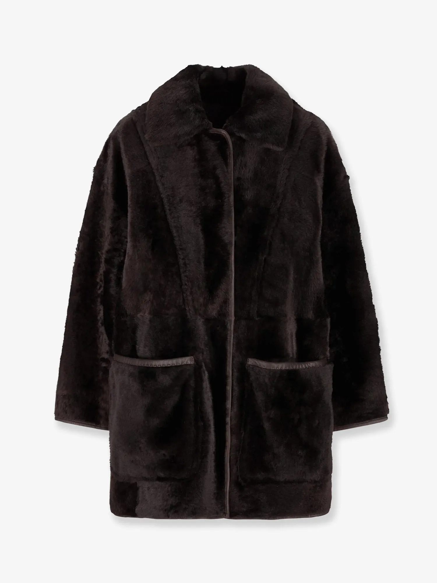 Max Mara Pirenei reversible sheepskin coat sold by Siebentaschen