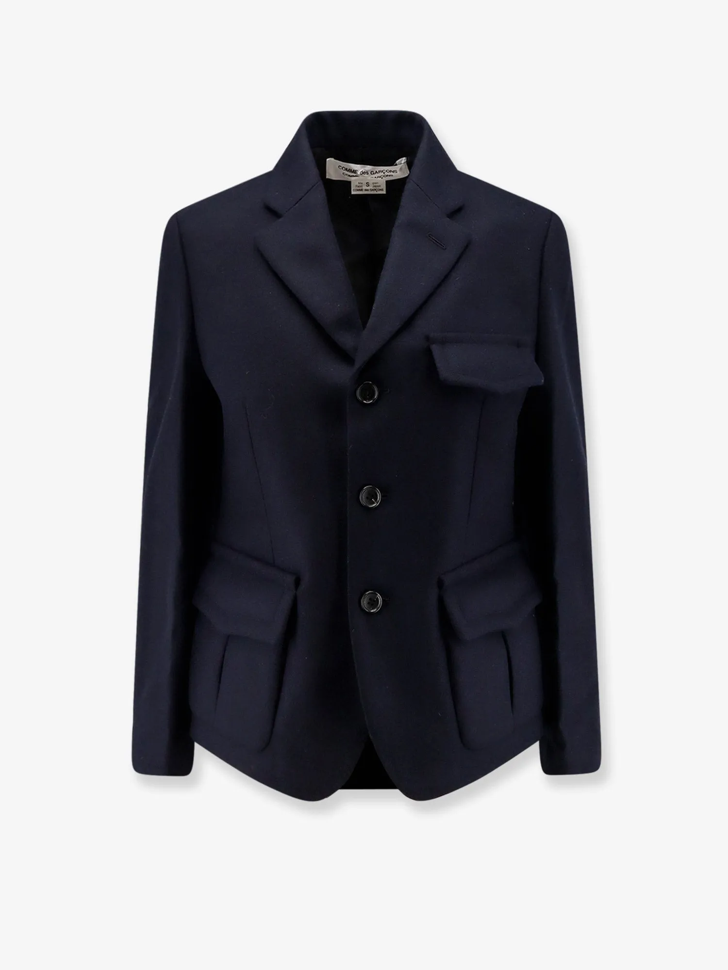 COMME DES GARCONS PLAY Wool blend blazer sold by Siebentaschen