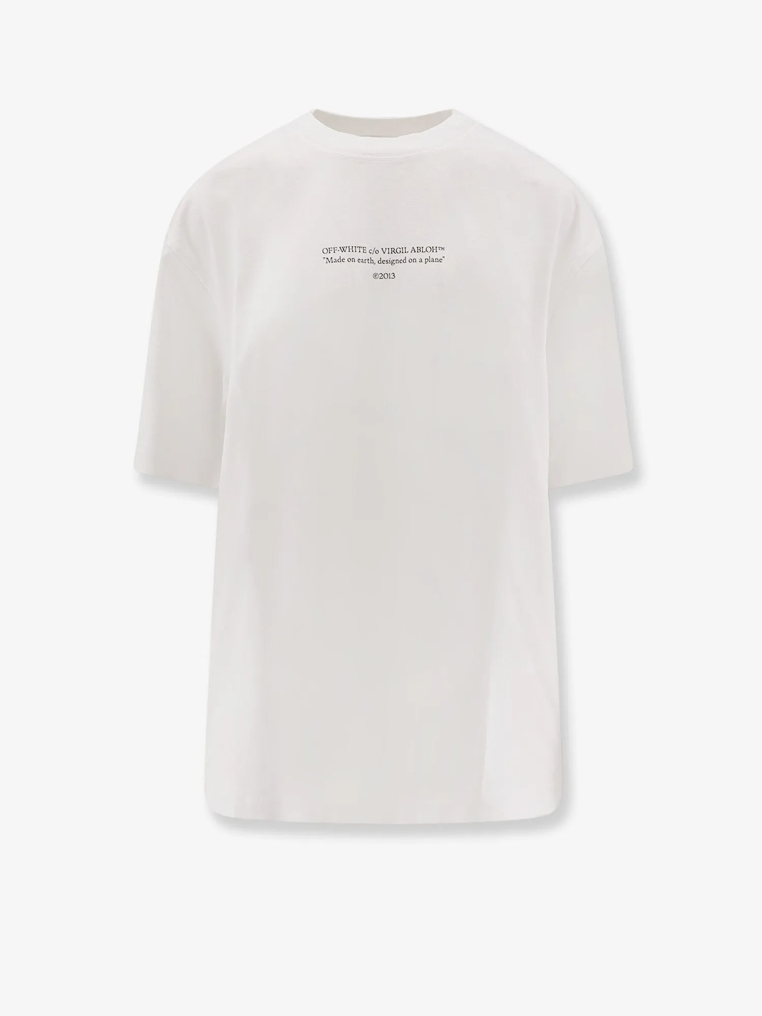 Off White Cotton T-shirt sold by Siebentaschen
