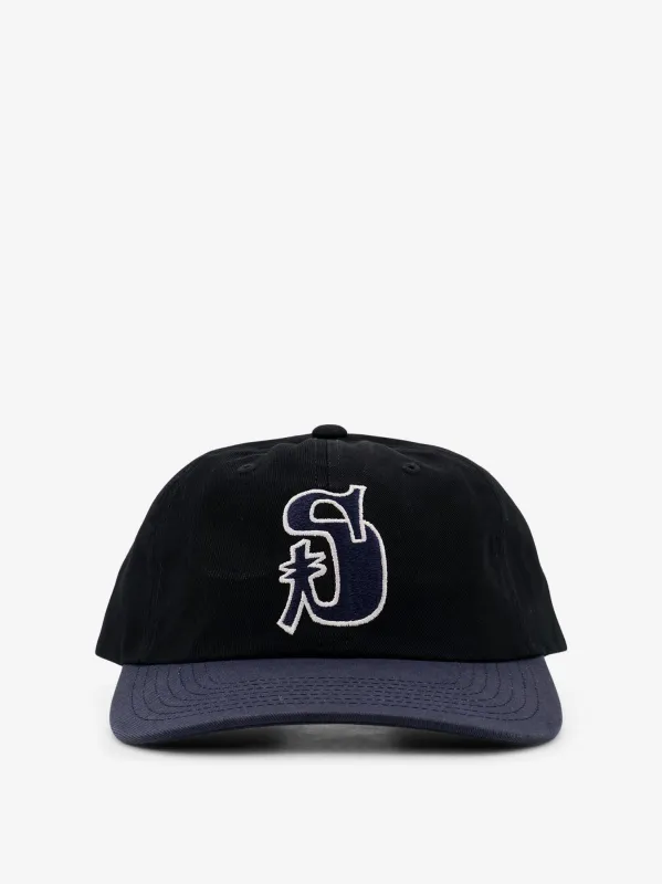 STUSSY Vintage S Low cotton baseball hat made by Stussy
