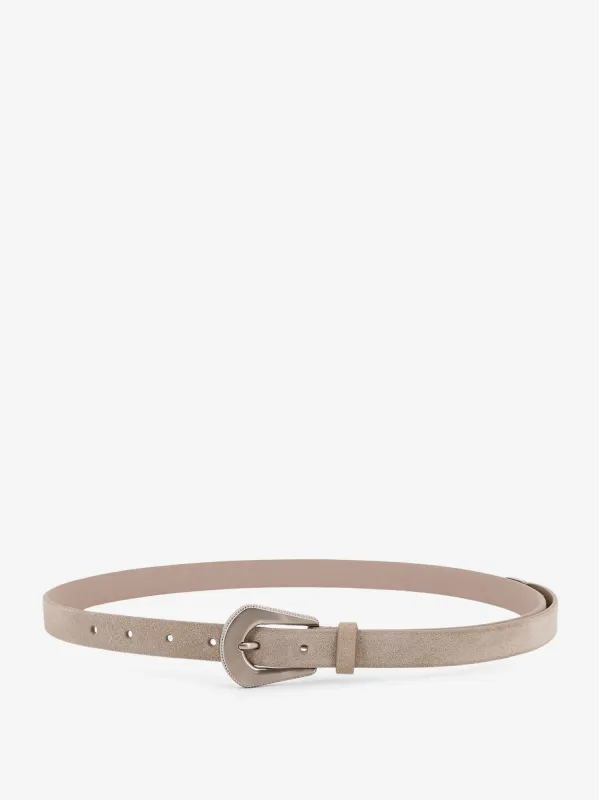 Brunello Cucinelli Leather pull-up belt sold by Siebentaschen
