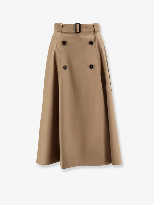 Burberry Brenda cotton skirt sold by Siebentaschen