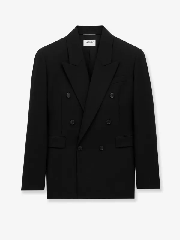 Saint Laurent Double-breasted wool blazer sold by Siebentaschen