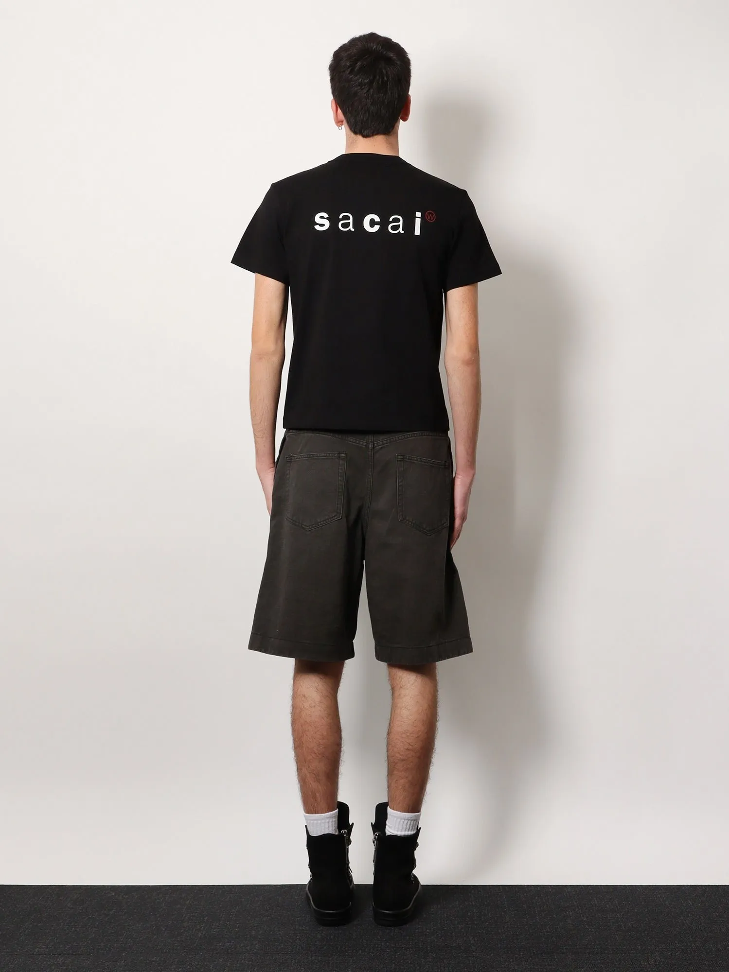 SACAI Cotton t-shirt with logo on the back sold by Siebentaschen product image thumbnail 3
