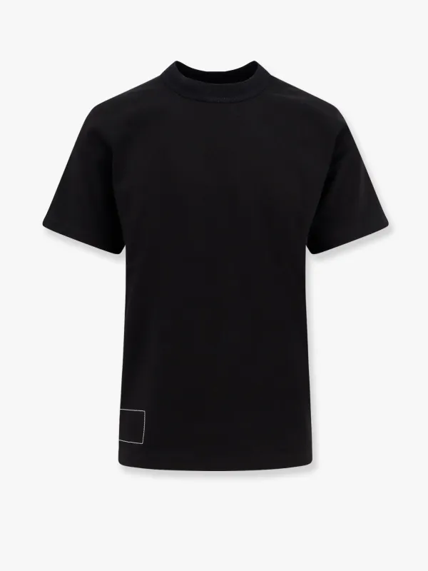 SACAI Cotton t-shirt with logo on the back sold by Siebentaschen
