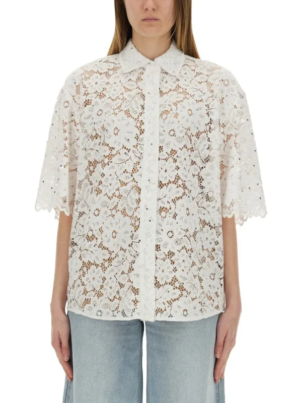 MICHAEL BY MICHAEL KORS FLORAL LACE SHIRT sold by Siebentaschen