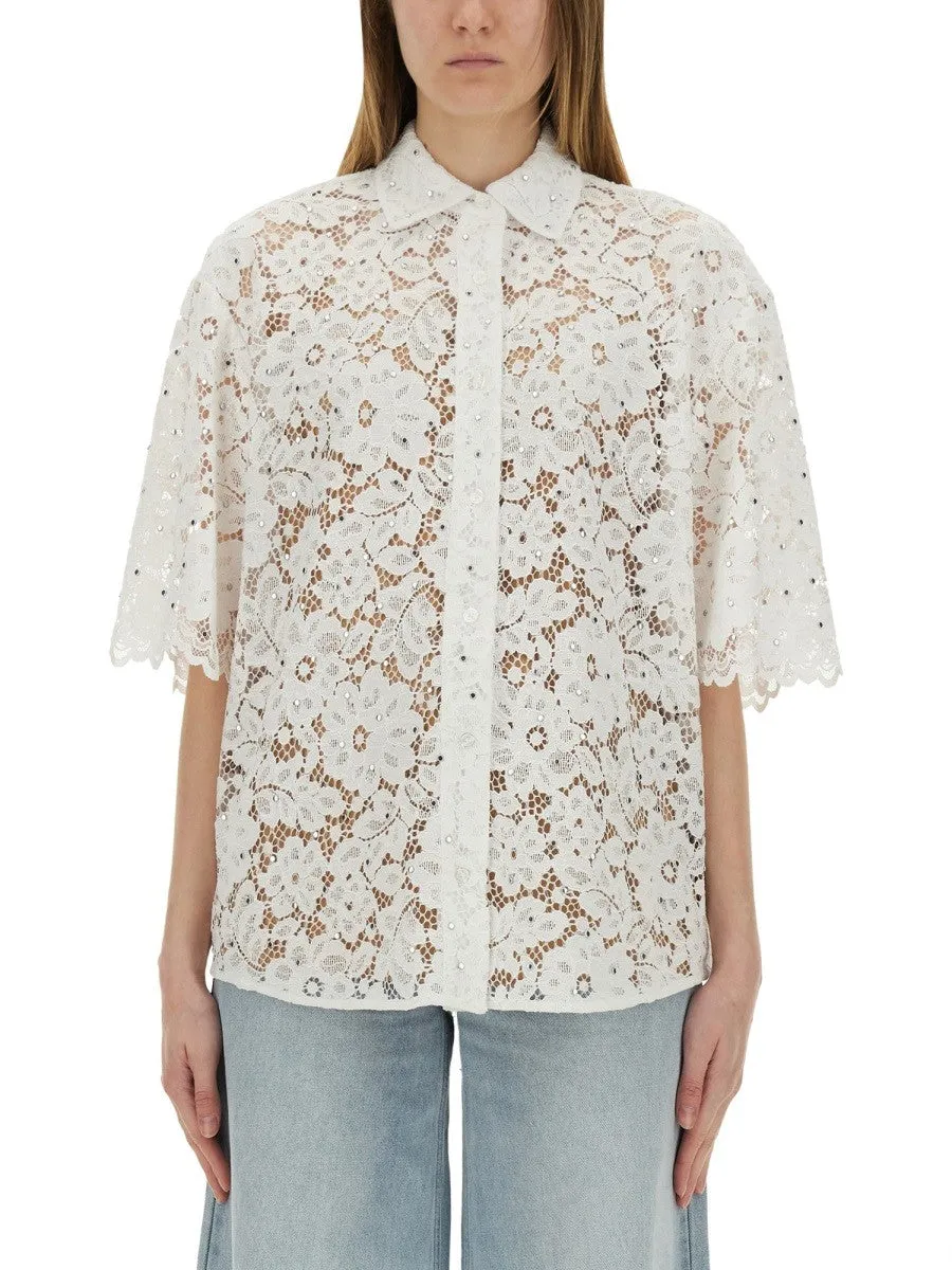 MICHAEL BY MICHAEL KORS FLORAL LACE SHIRT sold by Siebentaschen