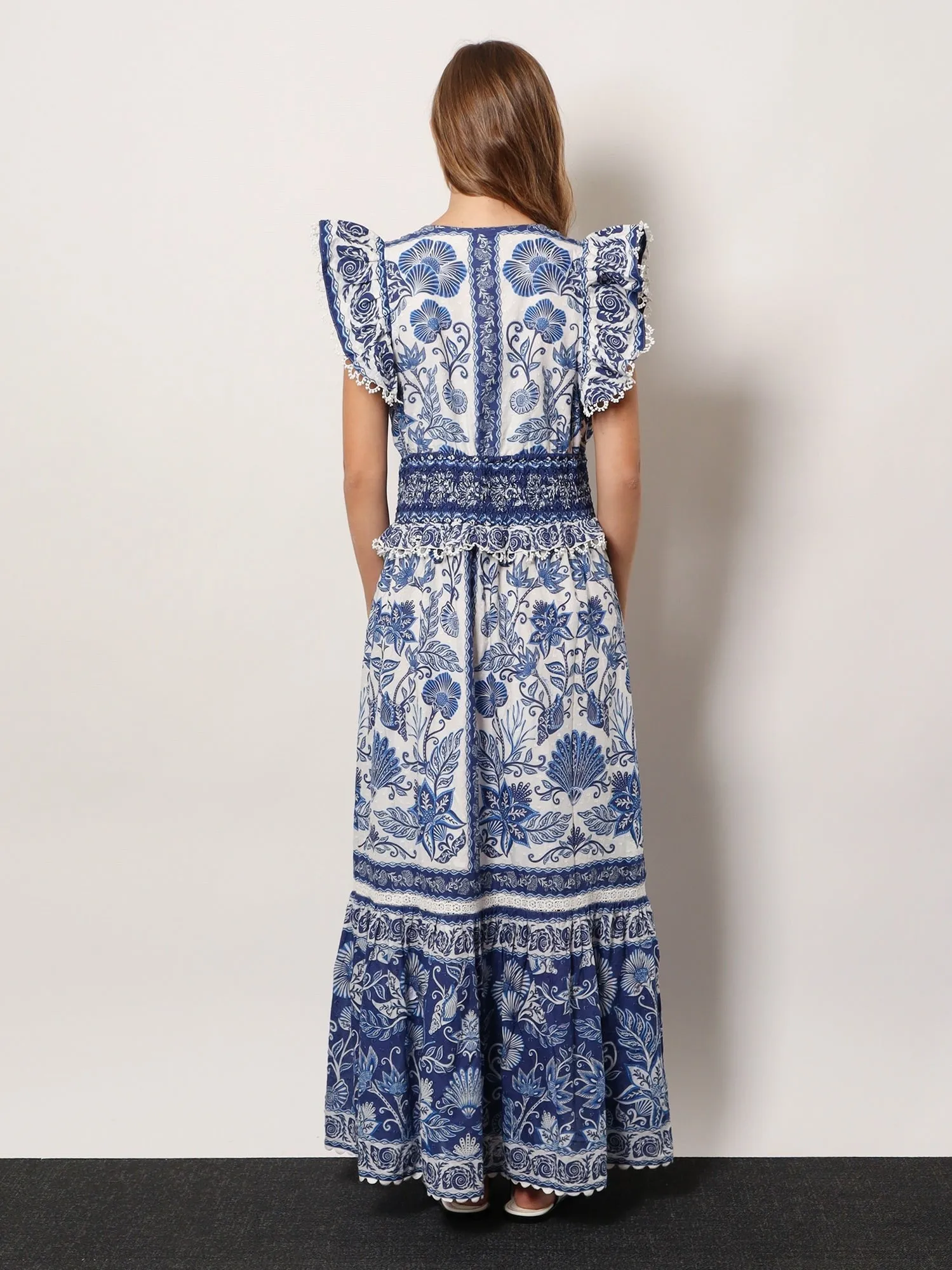 FARM RIO Shell Garden cotton long dress sold by Siebentaschen product image thumbnail 3