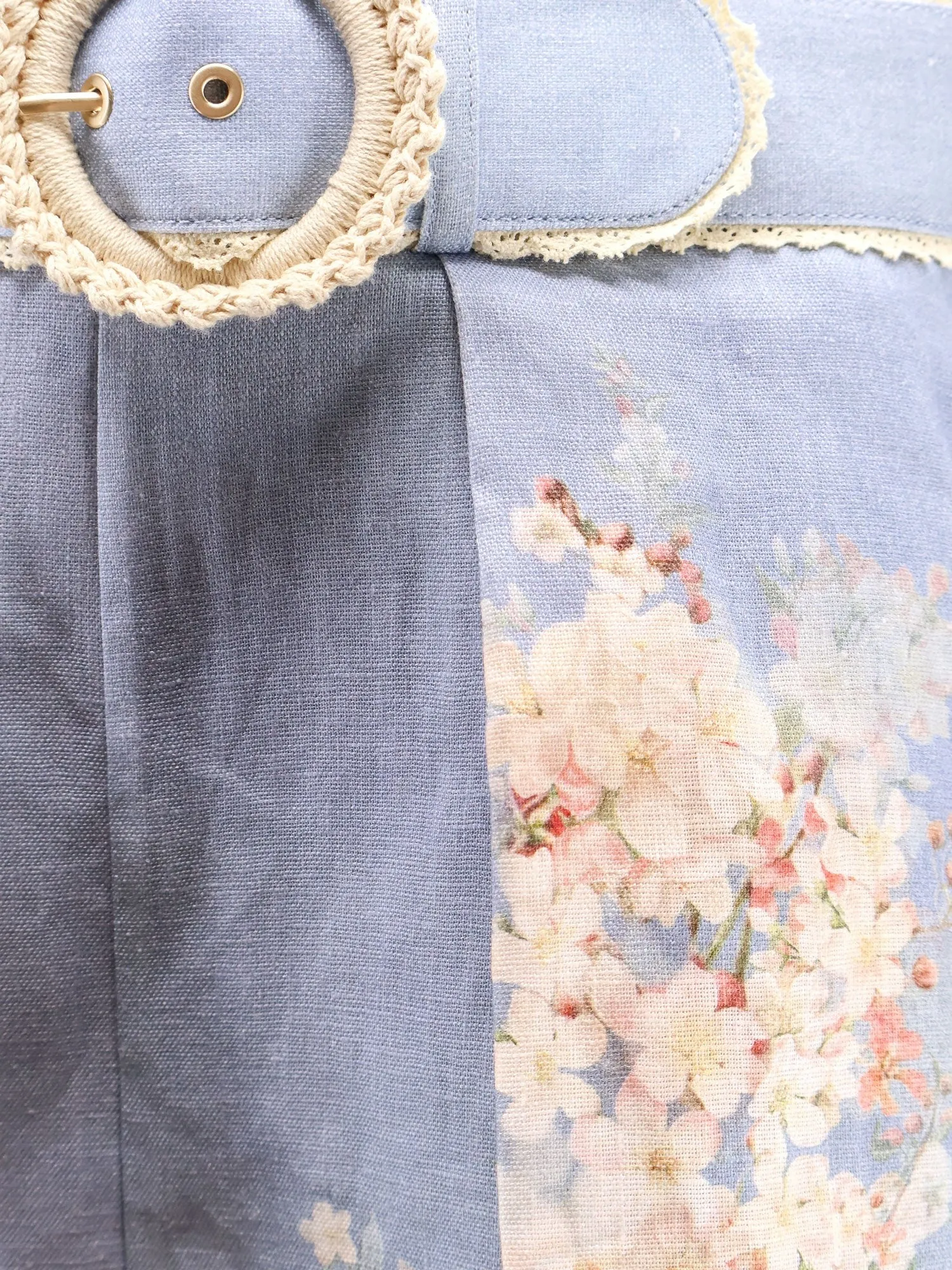 ZIMMERMANN Cascadian Tuck ramie shorts sold by Siebentaschen product image thumbnail 5