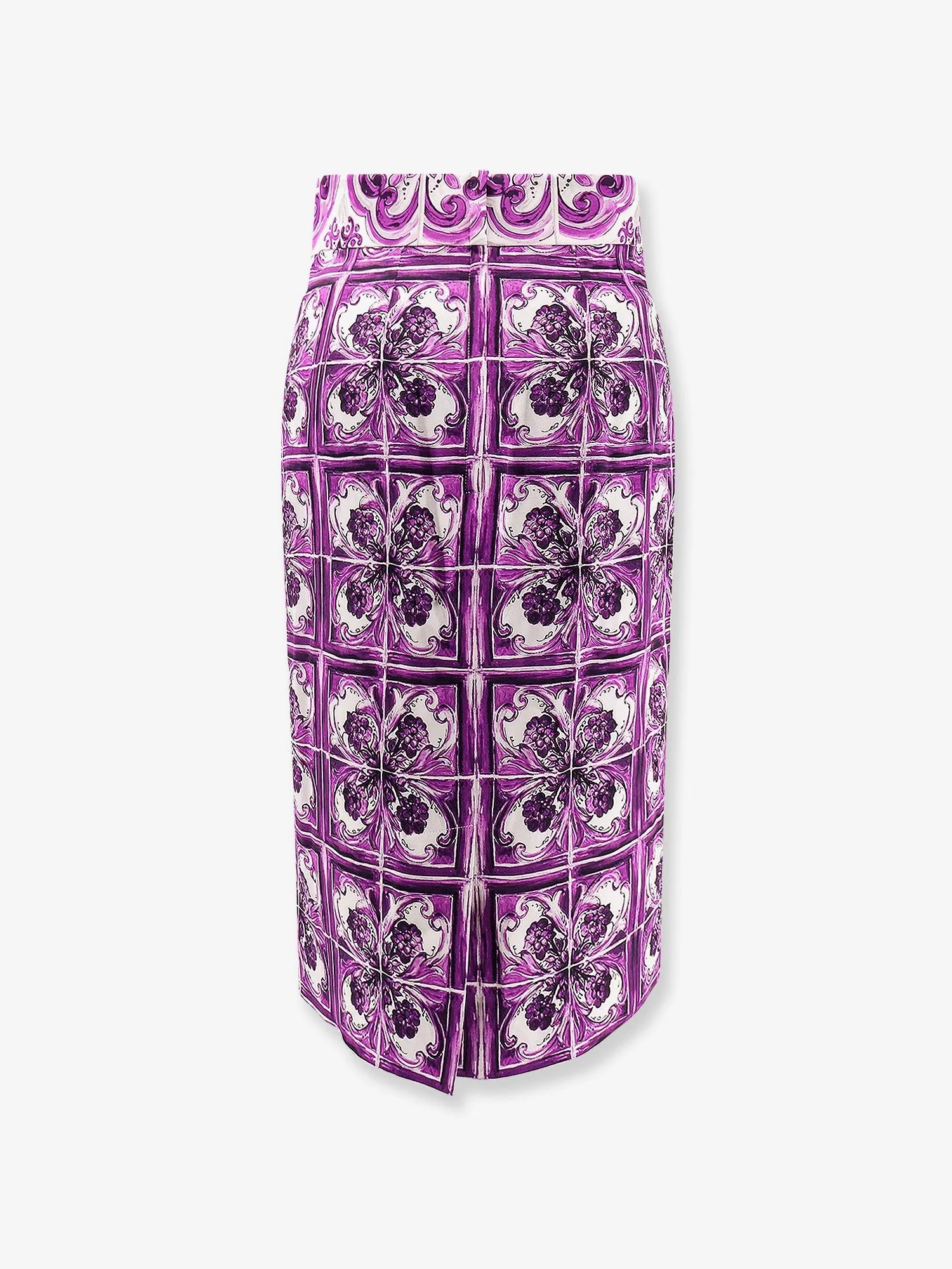 Dolce & Gabbana Maiolica silk pencil skirt sold by Siebentaschen product image thumbnail 4