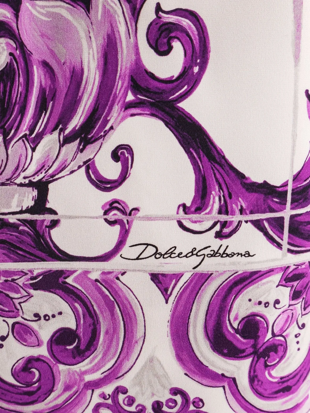 Dolce & Gabbana Maiolica silk pencil skirt sold by Siebentaschen product image thumbnail 5