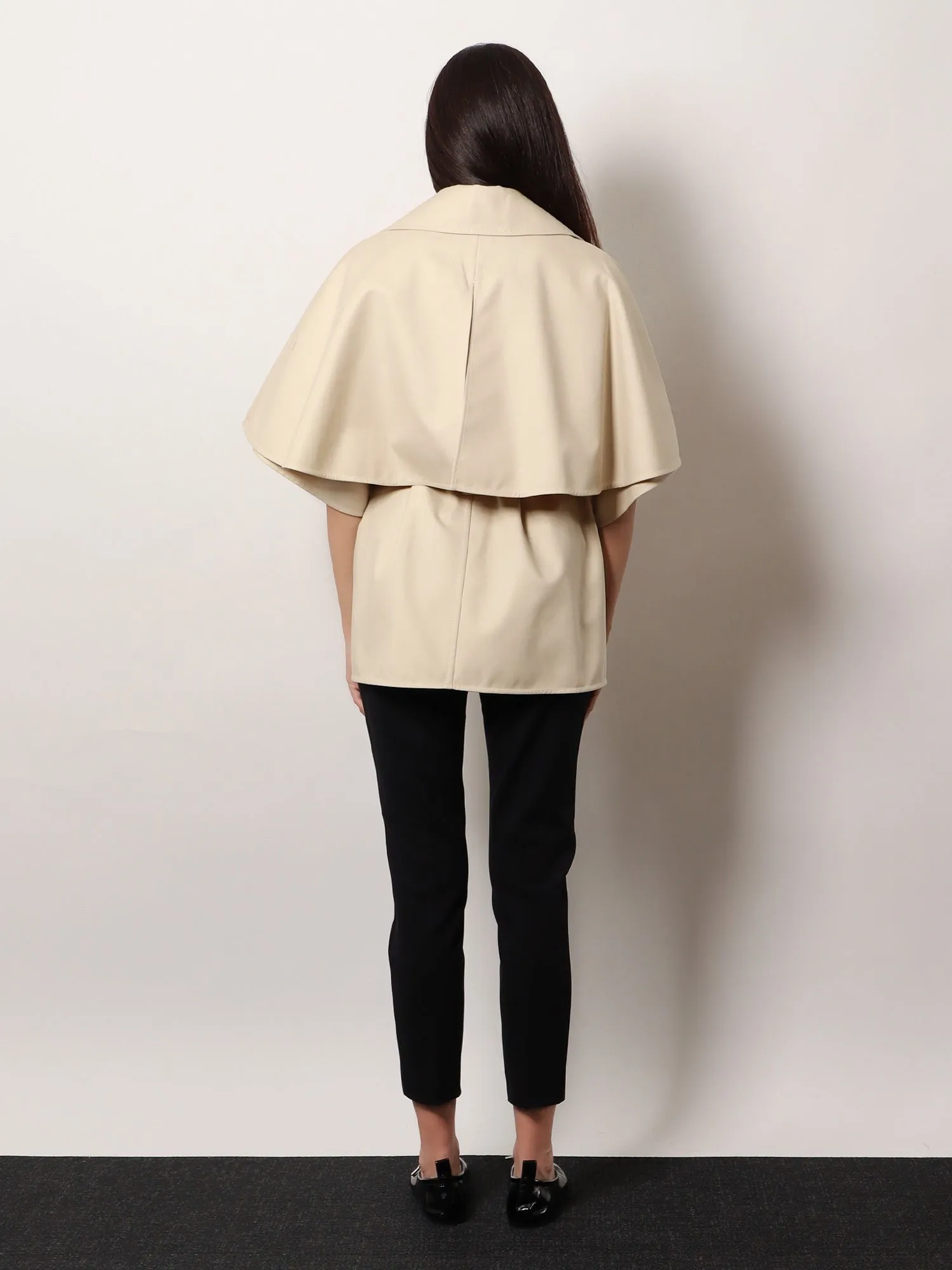 Max Mara Cotton gabardine Sigfrid cape sold by Siebentaschen product image thumbnail 3