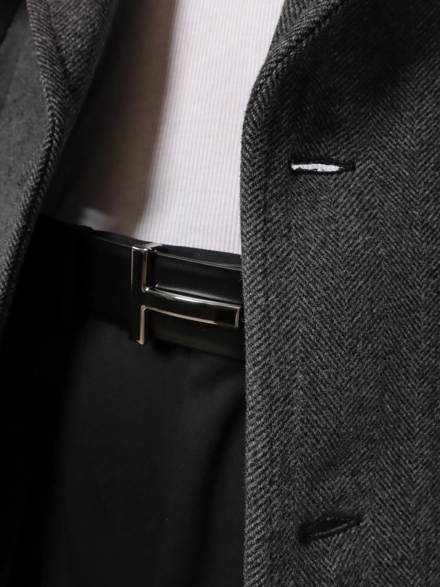 TOM FORD Leather belt with enamelled logo sold by Siebentaschen product image thumbnail 3