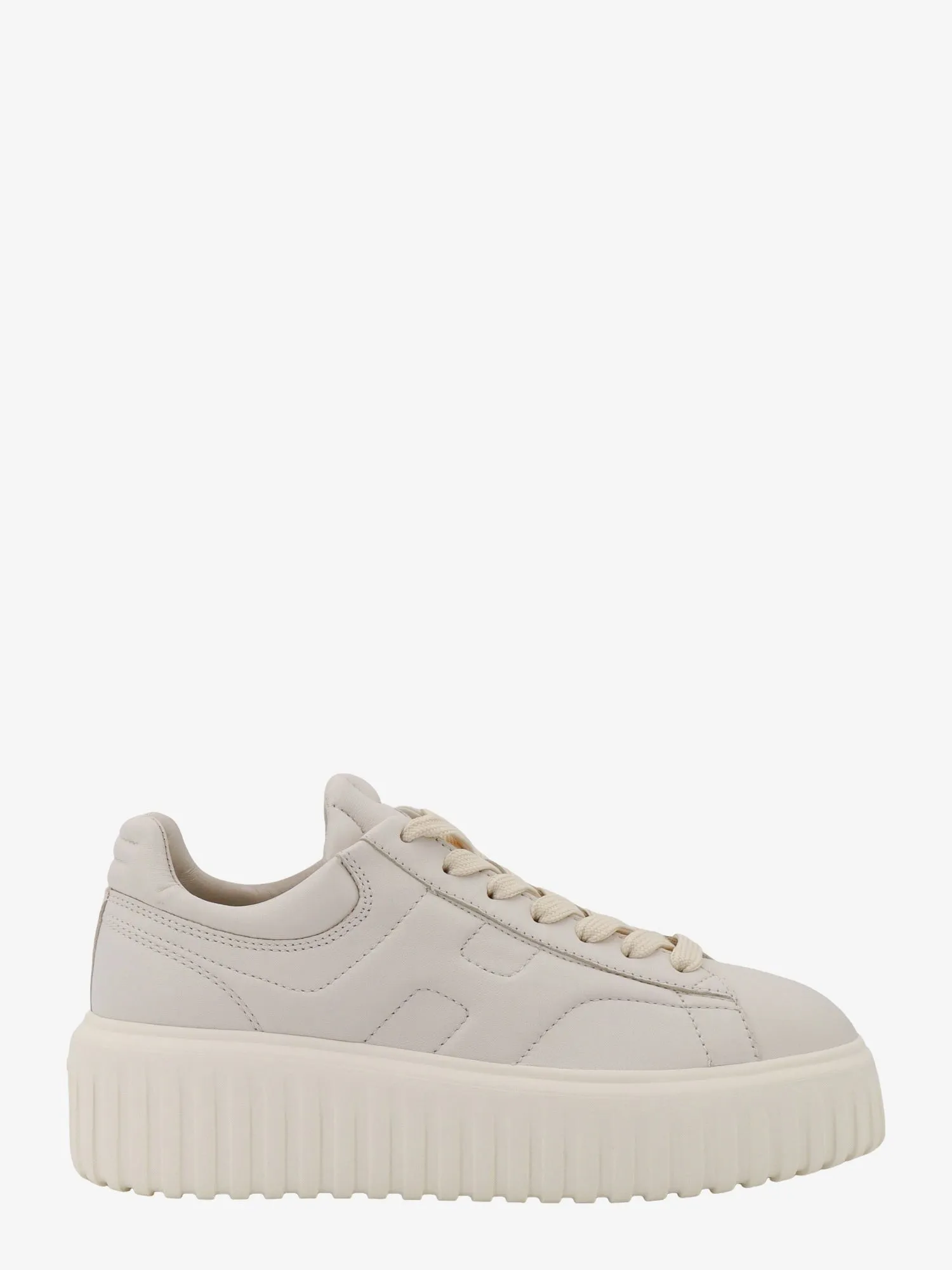 Hogan H-stripes leather sneakers with contrasting detail sold by Siebentaschen