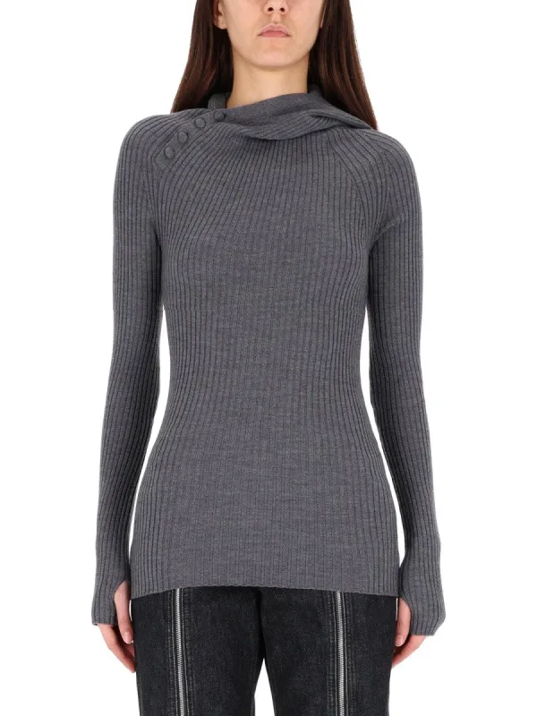 JEAN PAUL GAULTIER RIBBED WOOL SWEATER sold by Siebentaschen