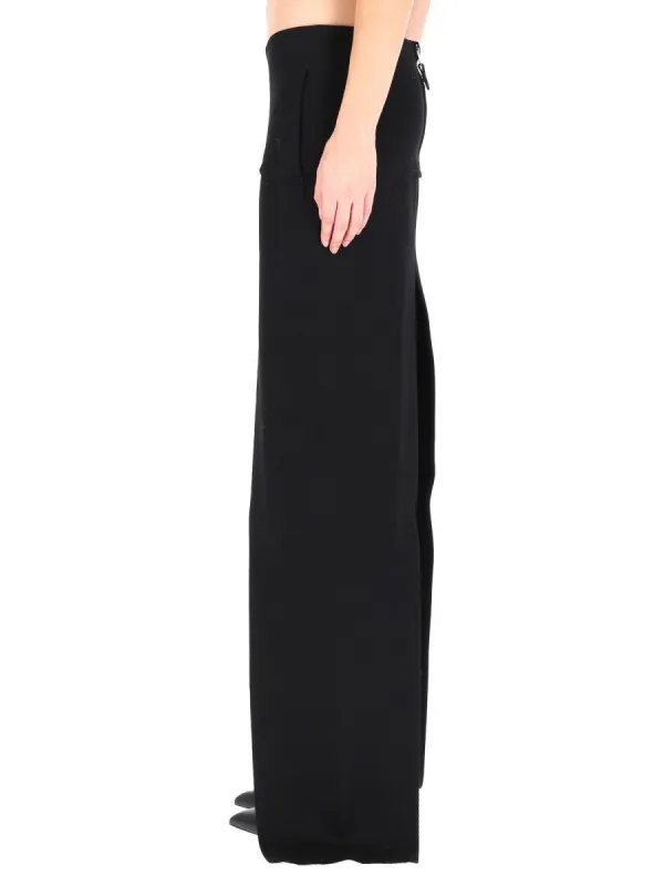 RICK OWENS LONG SKIRT WITH CENTER SLITS sold by Siebentaschen