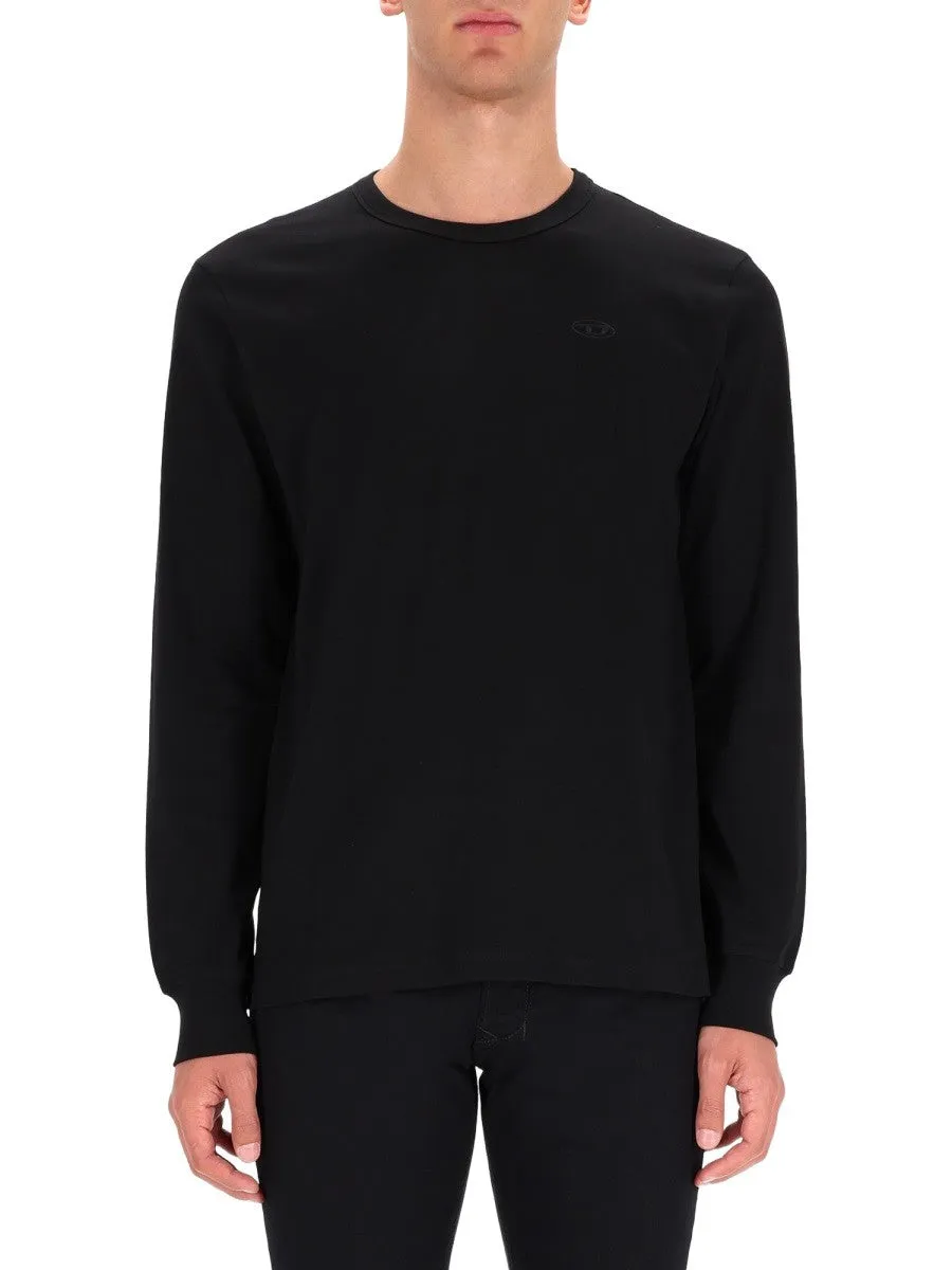 Diesel T-SHIRT WITH EMBROIDERED LOGO sold by Siebentaschen