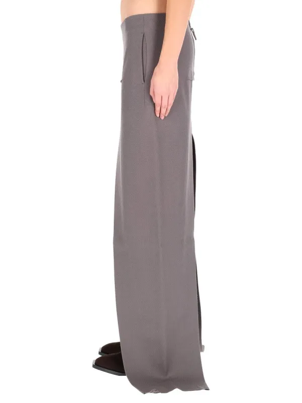 RICK OWENS LONG SKIRT WITH CENTER SLITS sold by Siebentaschen