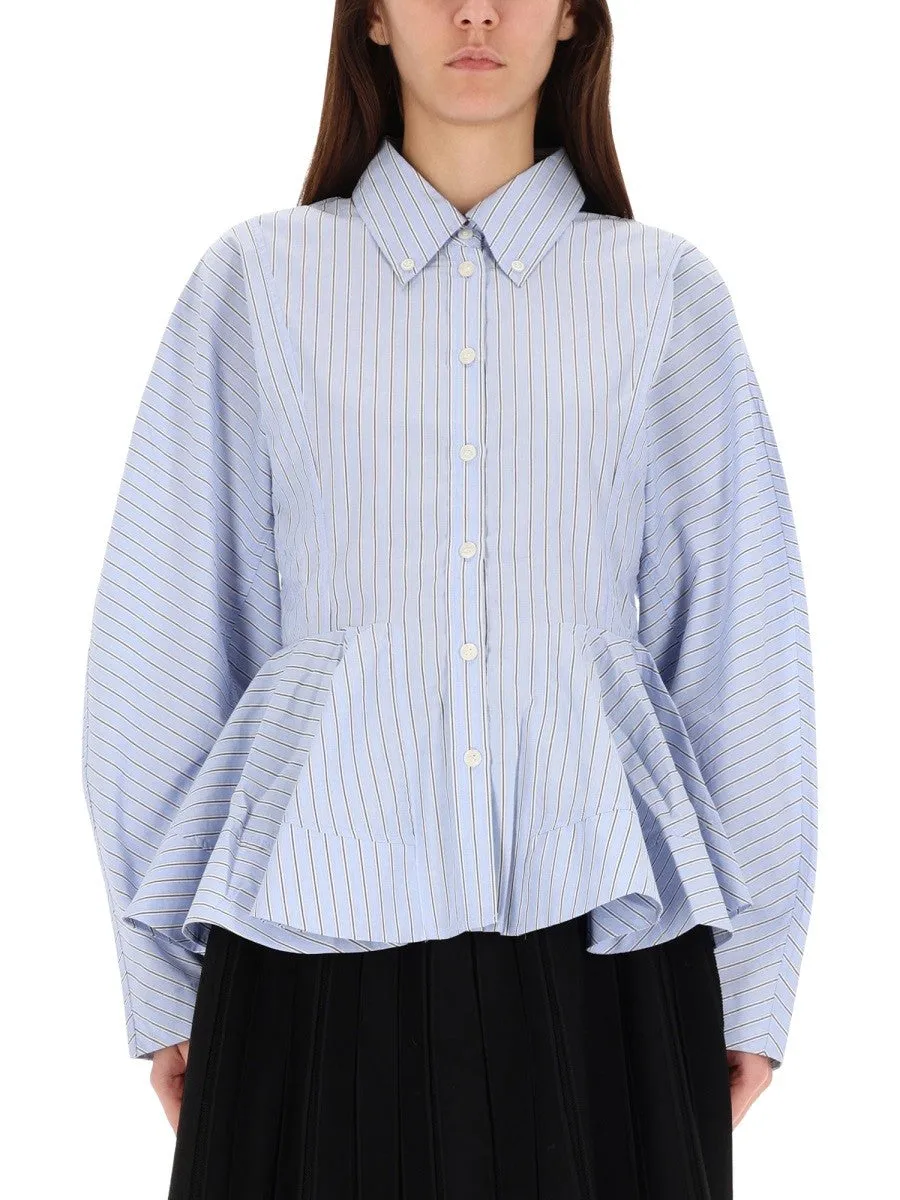 GANNI STRIPED "PEPLUM" SHIRT sold by Siebentaschen