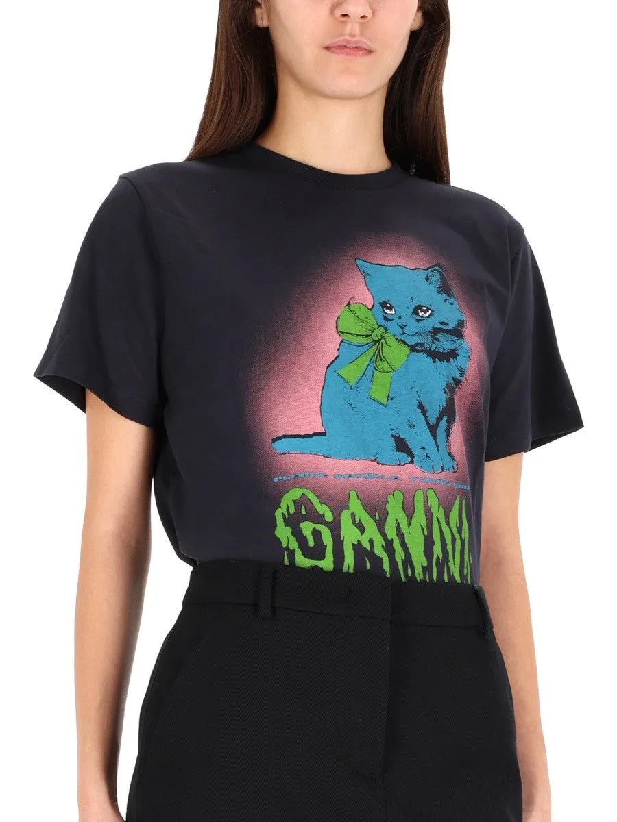 GANNI T-SHIRT "KITTY" sold by Siebentaschen product image thumbnail 4