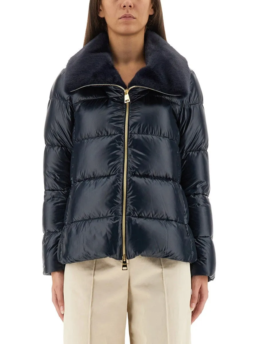 Herno DOWN JACKET WITH LINED COLLAR sold by Siebentaschen