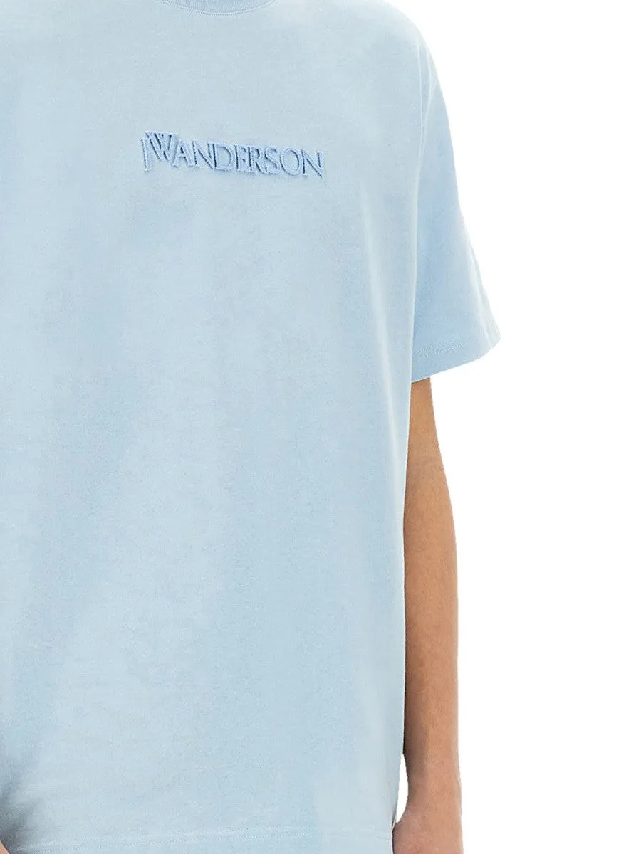 jw anderson T-SHIRT WITH LOGO EMBROIDERY sold by Siebentaschen product image thumbnail 4
