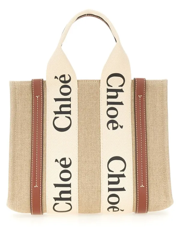 CHLOÉ BORSA TOTE "WOODY" SMALL sold by Siebentaschen