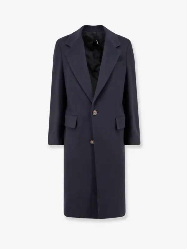 Hevo Cashmere coat with satin lining sold by Siebentaschen