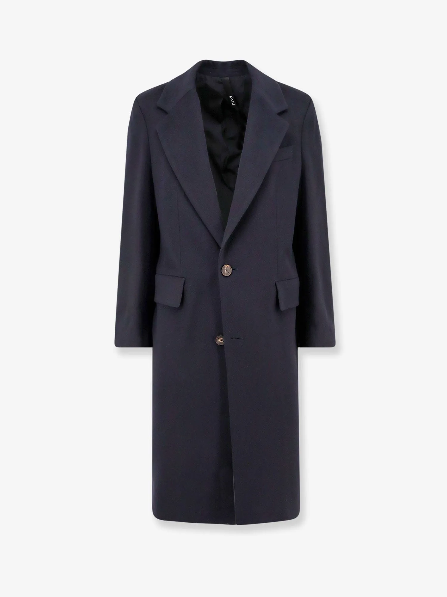 Hevo Cashmere coat with satin lining sold by Siebentaschen