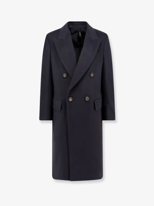 Hevo Cashmere coat with satin lining sold by Siebentaschen