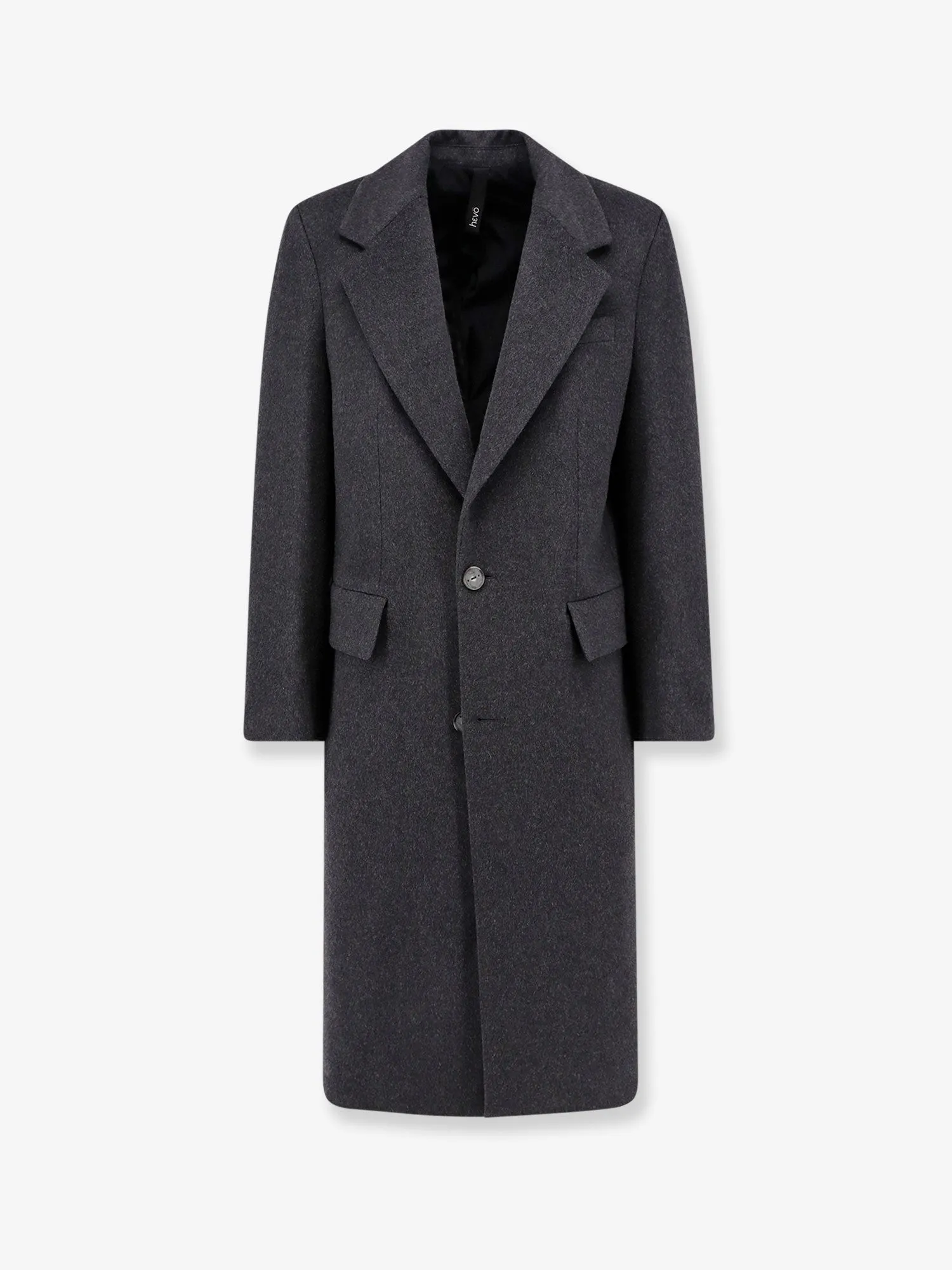 Hevo Cashmere coat with satin lining sold by Siebentaschen