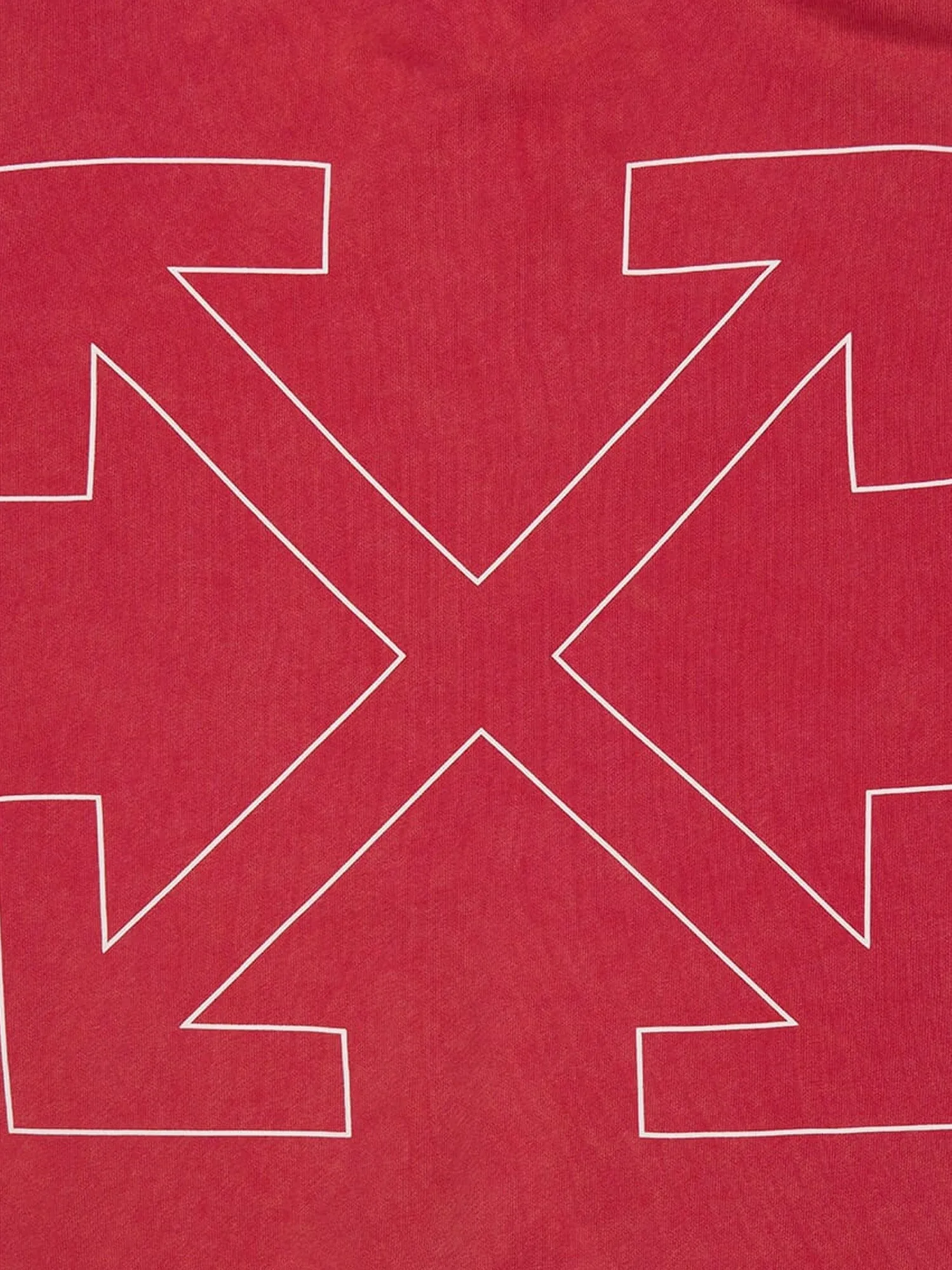 Off White Cotton hooded sweatshirt sold by Siebentaschen product image thumbnail 3