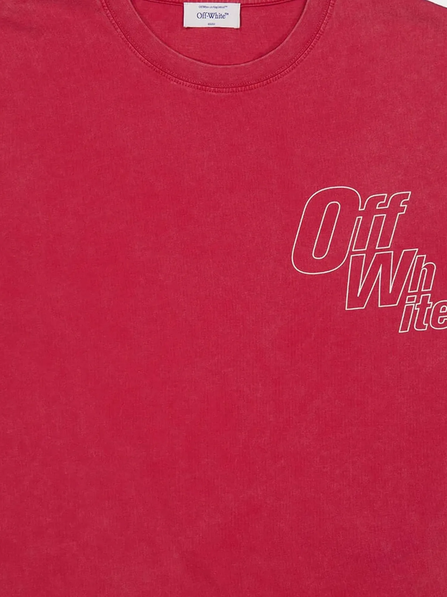 Off White Cotton T-shirt sold by Siebentaschen product image thumbnail 3