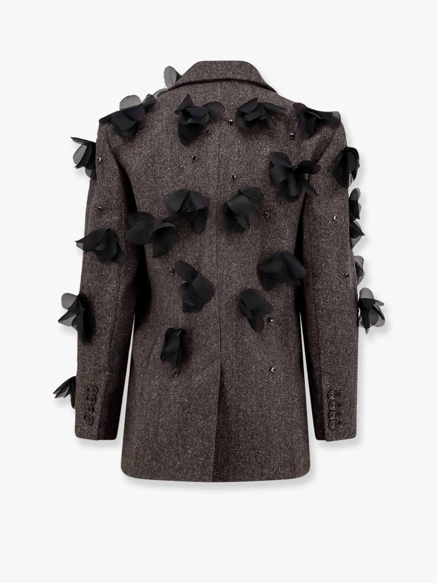 STELLA MAXWELL X MARELLA Wool blend blazer with rhinestones and flower patch sold by Siebentaschen product image thumbnail 2