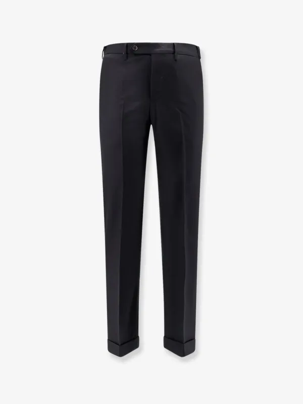Pt Torino Style Master Fit stretch wool trousers sold by Siebentaschen