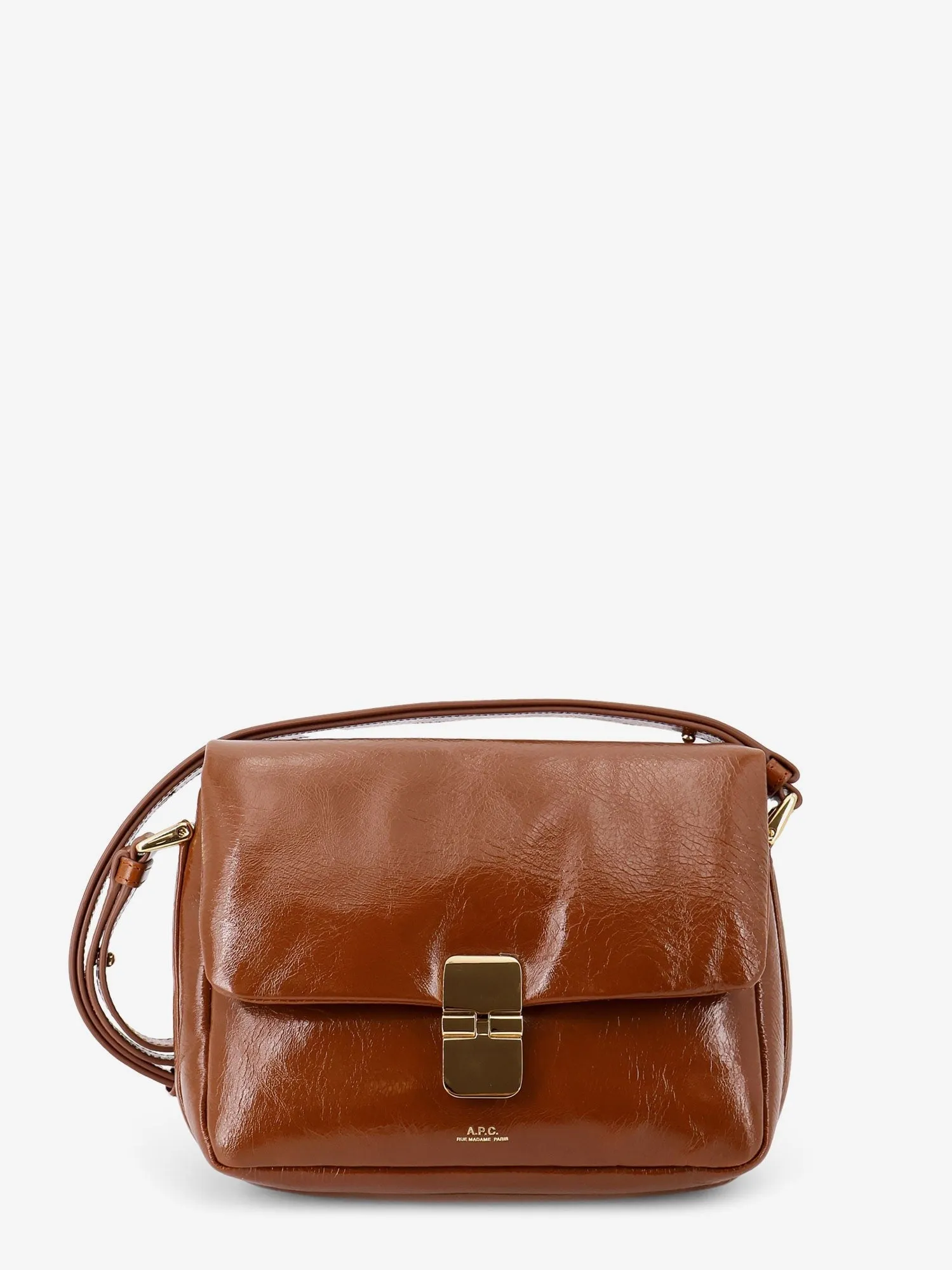 A.P.C. Grace leather shoulder bag sold by Siebentaschen