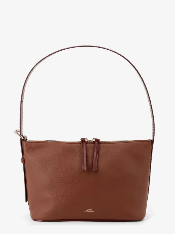 A.P.C. Vera leather shoulder bag sold by Siebentaschen